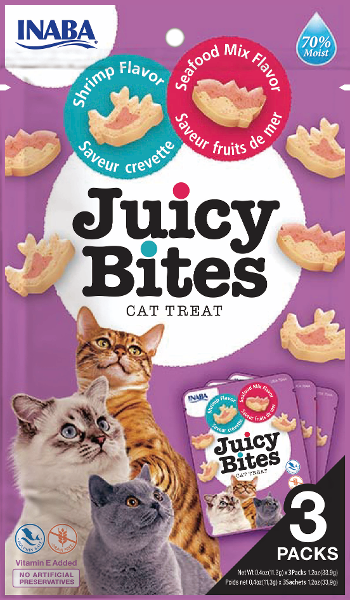 Inaba Juicy Bites garnalen & zeevruchten
